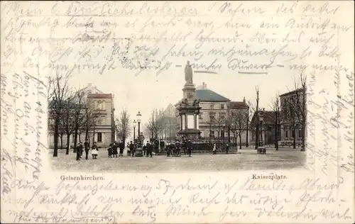 Ak Gelsenkirchen im Ruhrgebiet, Kaiserplatz