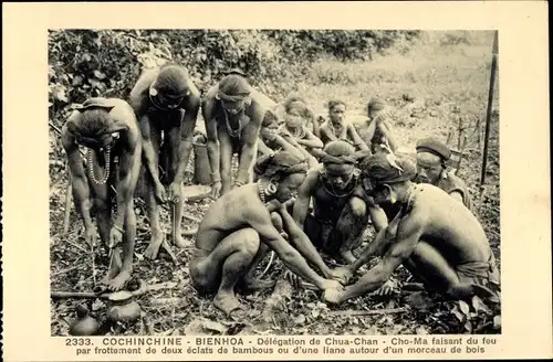 Ak Bienhoa Cochinchina Vietnam, Delegation von Chua Chan