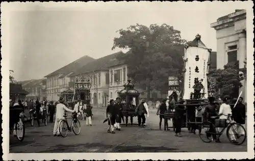 Ak Saigon Cochinchina Vietnam, Procession