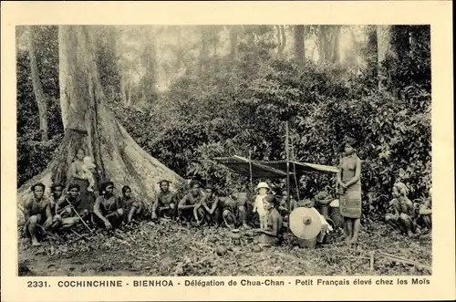 Ak Bien Hoa Vietnam, Delegation von Chua Chan, Petit-Francais-Student in Les Mois