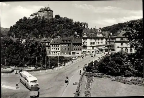 Ak Greiz im Vogtland, Teilansicht, Brücke