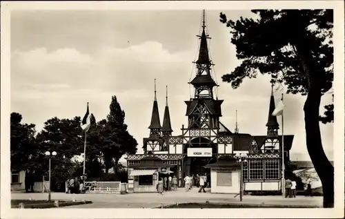 Ak Ostseebad Heringsdorf auf Usedom,  Seebrücke