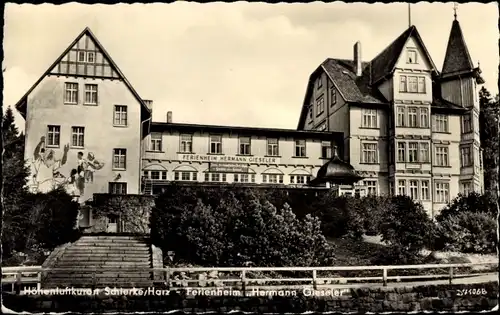 Ak Schierke Wernigerode im Harz, Ferienheim Hermann Gieseler