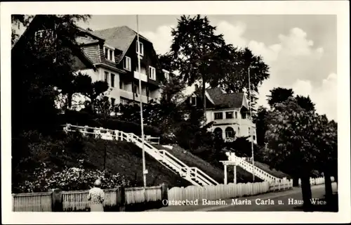 Ak Ostseebad Bansin Heringsdorf auf Usedom, Villa Marie Carla, Haus Wien