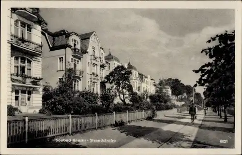 Ak Ostseebad Bansin Heringsdorf auf Usedom, Strandstraße