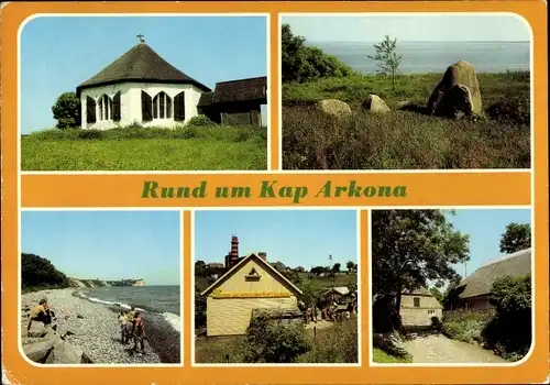 Ak Arkona Putgarten auf Rügen, Kapelle Vitt, Räsenbarg, Freigaststätte Kap Arkona