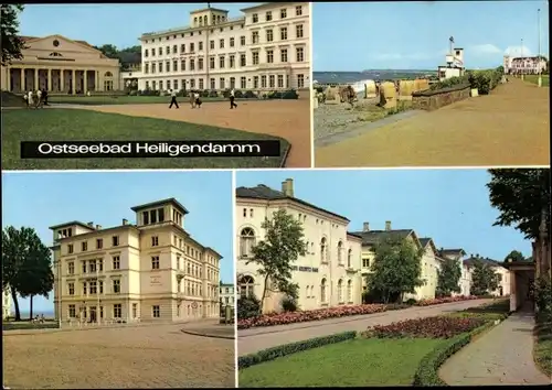 Ak Seebad Heiligendamm Bad Doberan, Strand, Kurhaus, Villen, Promenade