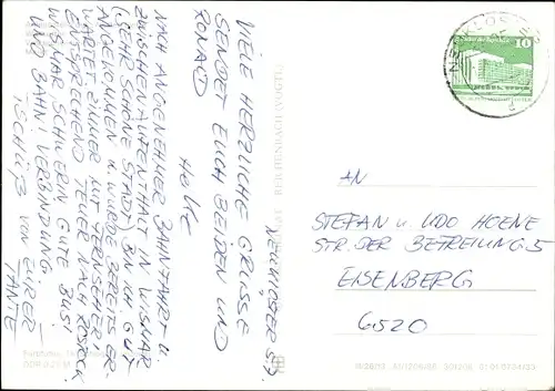 Ak Hansestadt Wismar, Schiff, Denkmal, Markt