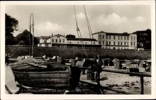 Ak Ostseebad Kühlungsborn, Ostseehotel vom Strand aus