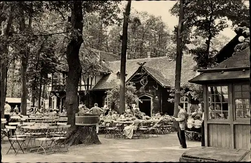 Ak Lübbenau im Spreewald, Spreewaldhof Wotschofska, Biergarten