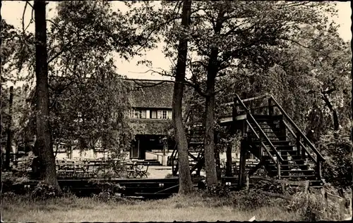 Ak Lehde Lübbenau im Spreewald, Café Venedig