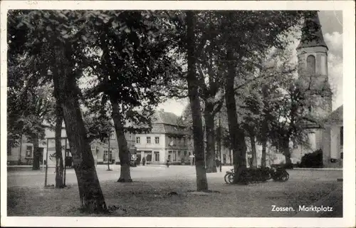 Ak Zossen in Brandenburg, Marktplatz