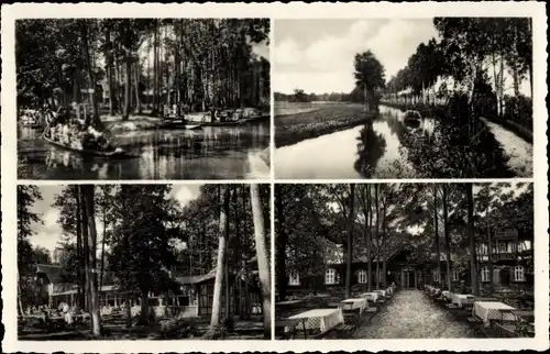 Ak Lübbenau im Spreewald, Waldhotel Wotschofska, Terrasse