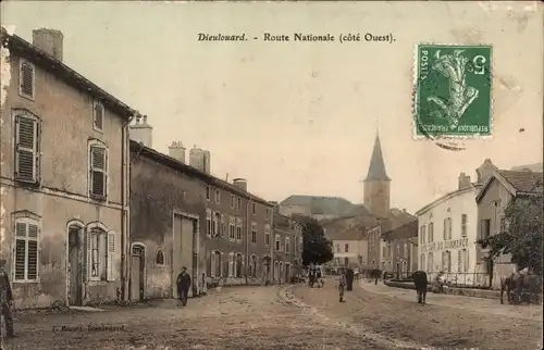Ak Dieulouard Meurthe et Moselle, Nationalstraße