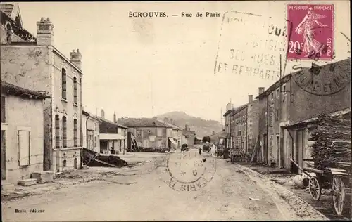 Ak crouves Meurthe et Moselle, Rue de Paris