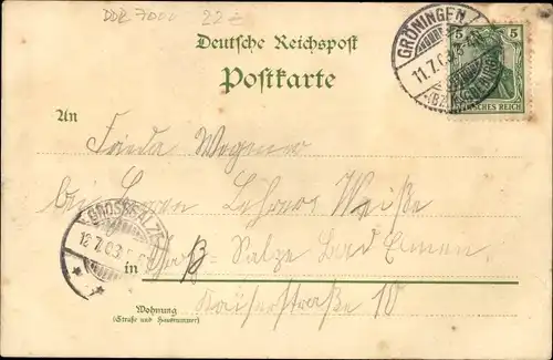 Litho Leipzig in Sachsen, Industrie und Gewerbeausstellung 1897, Modenhaus, Geschäftshaus