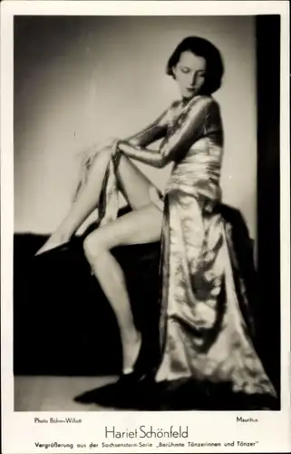 Ak Hariet Schönfeld, Berühmte Tänzerinnen und Tänzer