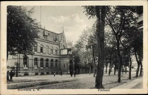 Ak Skwierzyna Schwerin an der Warthe Ostbrandenburg, Postamt