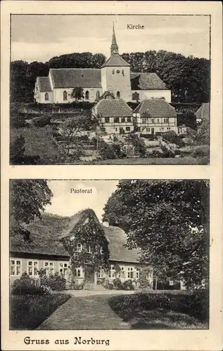 Ak Norburg Dänemark, Kirche, Pastorat