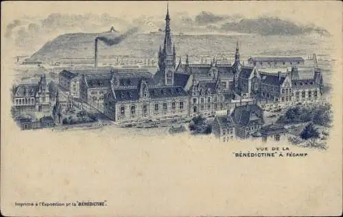 Litho Fécamp Seine Maritime, La Benedictine, Reklame