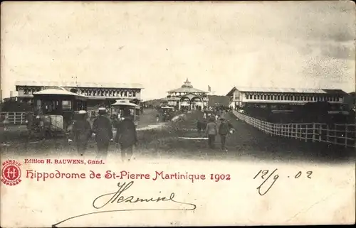 Ak Saint Pierre Martinique, Hippodrom 1902