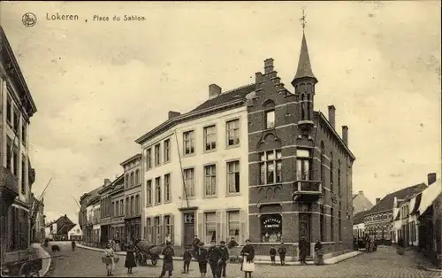 Ak Lokeren Ostflandern, Place du Sablon