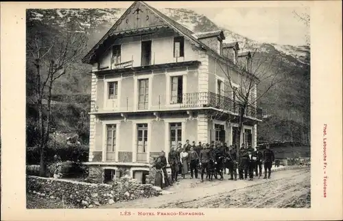 Ak Les Katalonien, Hotel Franco-Espagnol