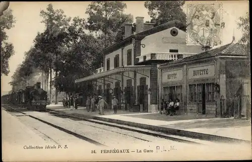 Ak Perregaux Mohammadia Algerien, Bahnhof