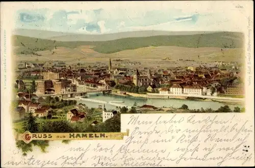 Litho Hameln in Niedersachsen, Panorama