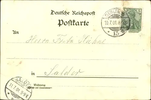 Litho Potsdam in Brandenburg, Stadtpanorama, Nikolaikirche