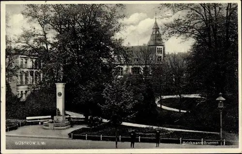 Ak Güstrow in Mecklenburg, Brinkmann Brunnen