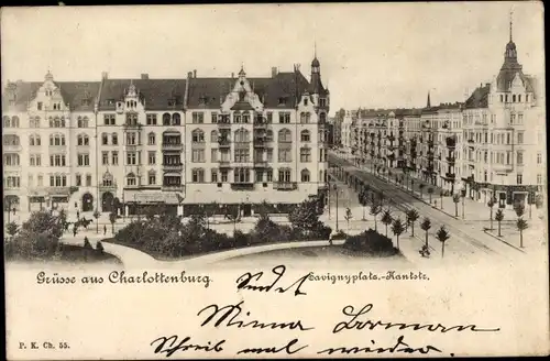 Ak Berlin Charlottenburg, Savignyplatz, Kantstraße