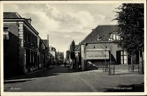 Ak Putten Gelderland, Dorpsstraat, Café Restaurant