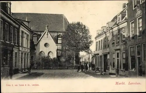 Ak Leerdam Südholland, Markt