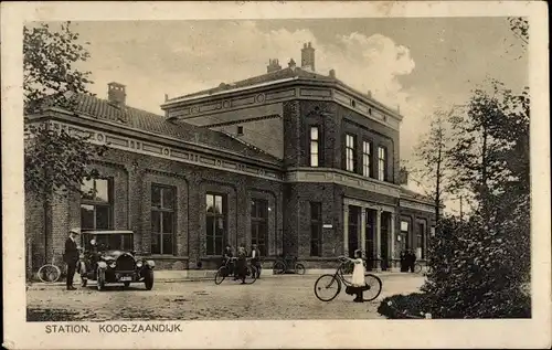 Ak Koog aan de Zaan Nordholland Niederlande, Station