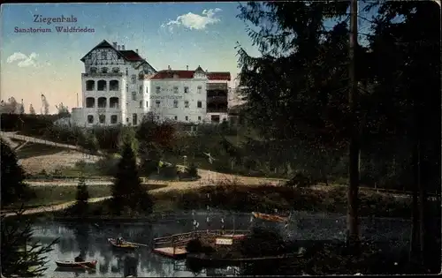 Ak Głuchołazy Zdrój Bad Ziegenhals Schlesien, Sanatorium Waldfrieden