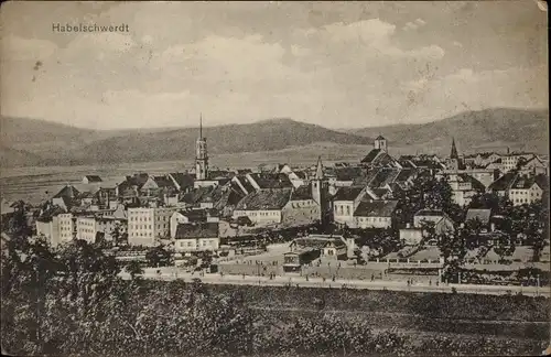 Ak Bystrzyca Kłodzka Habelschwerdt Schlesien, Gesamtansicht