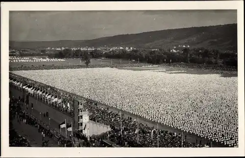 Foto Ak Stuttgart, 15. Deutsches Turnfest 1933, Massenturnen