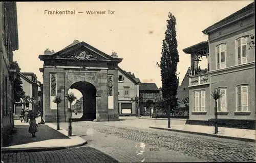Ak Frankenthal in der Pfalz, Wormser Tor