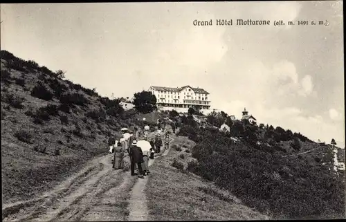 Ak Stresa Piemonte Italien, Monte Mottarone, Grand Hotel