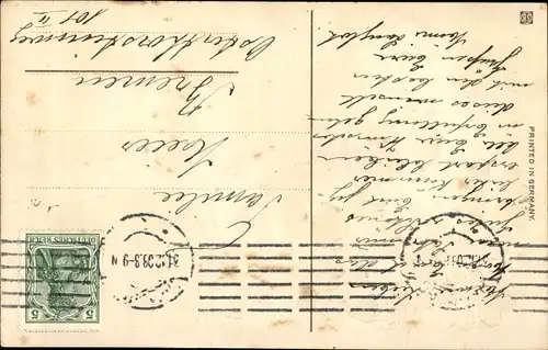 Präge Ak Glückwunsch Neujahr, Engel, Blumentopf, Glücksklee