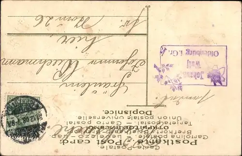 Präge Ak Glückwunsch Neujahr, Junge, Mond