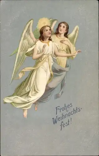 Ak Glückwunsch Weihnachten, Engel