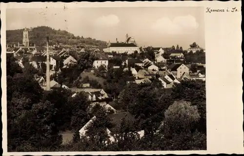 Ak Kamenz in Sachsen, Panorama, Kirchturm