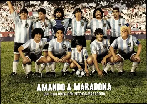 Ak Fußballspieler Amando a Maradona, Ein Film über den Mythos Maradona, Fußballmannschaft
