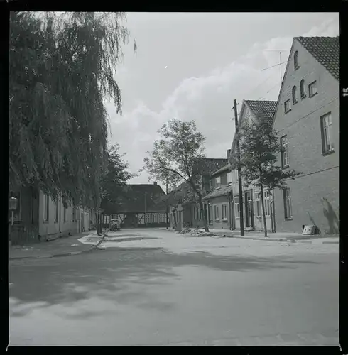 7 Zelluloid Negative Bosse Frankenfeld Niedersachsen, See, Windmühle, Teich