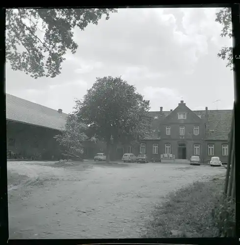 7 Zelluloid Negative Bosse Frankenfeld Niedersachsen, See, Wiese, Haus