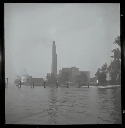 6 Zelluloid Negative Farge Blumenthal Hansestadt Bremen, Fabrik, Fußballfeld,