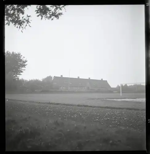 6 Zelluloid Negative Farge Blumenthal Hansestadt Bremen, Fabrik, Schiff, Fußballfeld