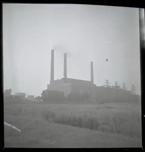 6 Zelluloid Negative Farge Blumenthal Hansestadt Bremen, Fabrik, Schiff, Fußballfeld